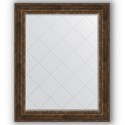 Зеркало с гравировкой в багетной раме Evoform Exclusive-G BY 4387 102 x 127 см, состаренное дерево с орнаментом