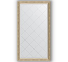Зеркало с гравировкой в багетной раме Evoform Exclusive-G BY 4390 93 x 168 см, состаренное серебро с плетением