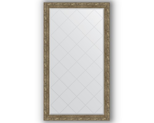 Зеркало с гравировкой в багетной раме Evoform Exclusive-G BY 4403 95 x 170 см, виньетка античная латунь