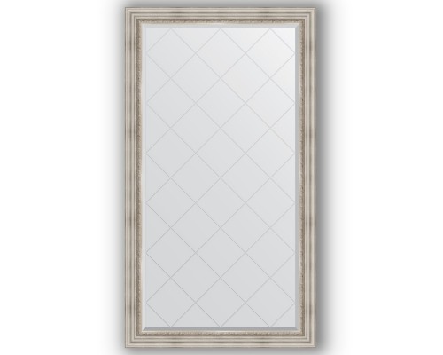 Зеркало с гравировкой в багетной раме Evoform Exclusive-G BY 4405 96 x 171 см, римское серебро
