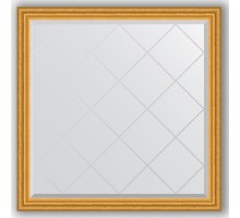 Зеркало с гравировкой в багетной раме Evoform Exclusive-G BY 4431 102 x 102 см, состаренное золото