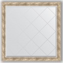 Зеркало с гравировкой в багетной раме Evoform Exclusive-G BY 4435 103 x 103 см, прованс с плетением