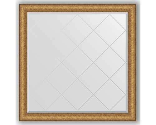 Зеркало с гравировкой в багетной раме Evoform Exclusive-G BY 4438 104 x 104 см, медный эльдорадо