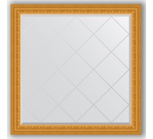 Зеркало с гравировкой в багетной раме Evoform Exclusive-G BY 4439 105 x 105 см, сусальное золото