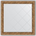 Зеркало с гравировкой в багетной раме Evoform Exclusive-G BY 4445 105 x 105 см, виньетка античная бронза