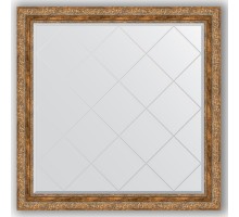 Зеркало с гравировкой в багетной раме Evoform Exclusive-G BY 4445 105 x 105 см, виньетка античная бронза