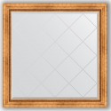 Зеркало с гравировкой в багетной раме Evoform Exclusive-G BY 4447 106 x 106 см, римское золото