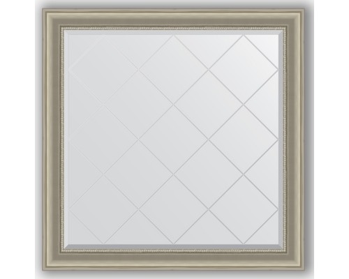 Зеркало с гравировкой в багетной раме Evoform Exclusive-G BY 4450 106 x 106 см, хамелеон