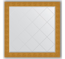 Зеркало с гравировкой в багетной раме Evoform Exclusive-G BY 4452 106 x 106 см, чеканка золотая