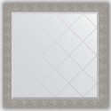 Зеркало с гравировкой в багетной раме Evoform Exclusive-G BY 4453 106 x 106 см, чеканка серебряная