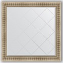 Зеркало с гравировкой в багетной раме Evoform Exclusive-G BY 4454 107 x 107 см, серебряный акведук