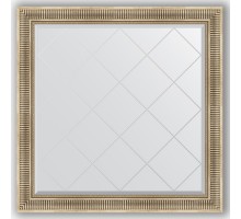 Зеркало с гравировкой в багетной раме Evoform Exclusive-G BY 4454 107 x 107 см, серебряный акведук