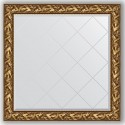 Зеркало с гравировкой в багетной раме Evoform Exclusive-G BY 4457 109 x 109 см, византия золото