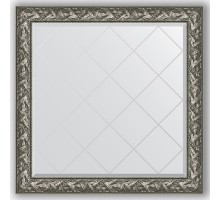Зеркало с гравировкой в багетной раме Evoform Exclusive-G BY 4458 109 x 109 см, византия серебро