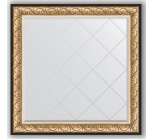 Зеркало с гравировкой в багетной раме Evoform Exclusive-G BY 4466 110 x 110 см, барокко золото