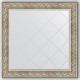 Зеркало с гравировкой в багетной раме Evoform Exclusive-G BY 4467 110 x 110 см, барокко серебро