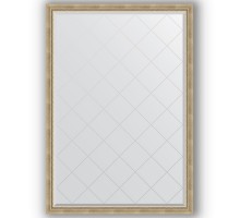 Зеркало с гравировкой в багетной раме Evoform Exclusive-G BY 4476 128 x 183 см, состаренное серебро с плетением