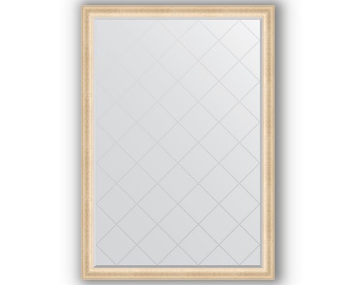 Зеркало с гравировкой в багетной раме Evoform Exclusive-G BY 4484 130 x 185 см, старый гипс