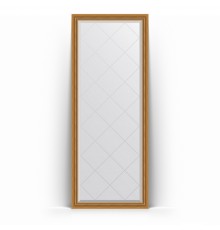 Зеркало с гравировкой в багетной раме Evoform Exclusive-G Floor BY 6301 78 x 198 см, состаренное золото с плетением