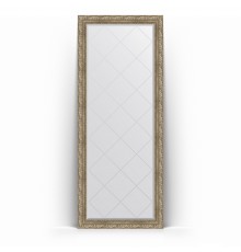 Зеркало с гравировкой в багетной раме Evoform Exclusive-G Floor BY 6313 80 x 200 см, виньетка античное серебро