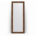 Зеркало с гравировкой в багетной раме Evoform Exclusive-G Floor BY 6319 81 x 201 см, римская бронза