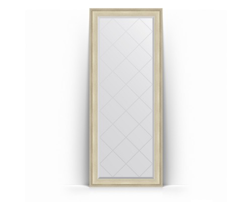 Зеркало с гравировкой в багетной раме Evoform Exclusive-G Floor BY 6323 83 x 203 см, травленое серебро