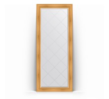 Зеркало с гравировкой в багетной раме Evoform Exclusive-G Floor BY 6327 84 x 204 см, травленое золото