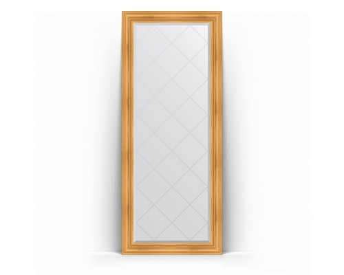 Зеркало с гравировкой в багетной раме Evoform Exclusive-G Floor BY 6327 84 x 204 см, травленое золото