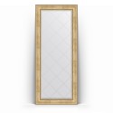 Зеркало с гравировкой в багетной раме Evoform Exclusive-G Floor BY 6338, 87 x 207 см, состаренное серебро с орнаментом