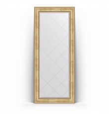 Зеркало с гравировкой в багетной раме Evoform Exclusive-G Floor BY 6338, 87 x 207 см, состаренное серебро с орнаментом