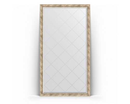 Зеркало с гравировкой в багетной раме Evoform Exclusive-G Floor BY 6344 108 x 198 см, прованс с плетением