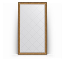 Зеркало с гравировкой в багетной раме Evoform Exclusive-G Floor BY 6346 109 x 198 см, медный эльдорадо