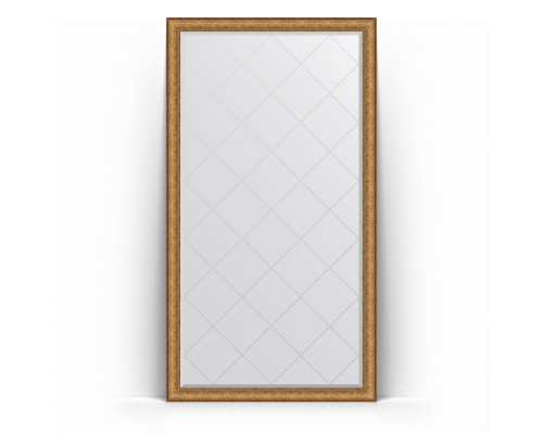 Зеркало с гравировкой в багетной раме Evoform Exclusive-G Floor BY 6346 109 x 198 см, медный эльдорадо
