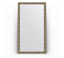 Зеркало с гравировкой в багетной раме Evoform Exclusive-G Floor BY 6347 108 x 198 см, серебряный бамбук