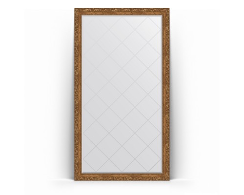 Зеркало с гравировкой в багетной раме Evoform Exclusive-G Floor BY 6352, 110 x 200 см, виньетка бронзовая