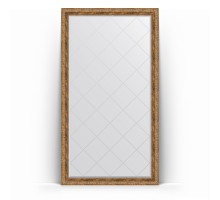 Зеркало с гравировкой в багетной раме Evoform Exclusive-G Floor BY 6354 110 x 200 см, виньетка античная бронза