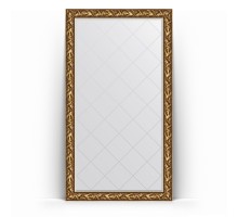 Зеркало с гравировкой в багетной раме Evoform Exclusive-G Floor BY 6364 114 x 203 см, византия золото
