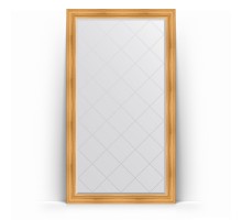 Зеркало с гравировкой в багетной раме Evoform Exclusive-G Floor BY 6367 114 x 204 см, травленое золото
