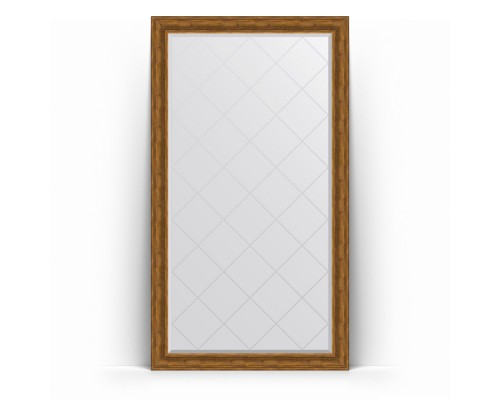 Зеркало с гравировкой в багетной раме Evoform Exclusive-G Floor BY 6369 114 x 204 см, травленая бронза