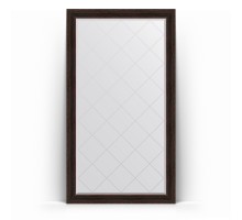 Зеркало с гравировкой в багетной раме Evoform Exclusive-G Floor BY 6370 114 x 204 см, темный прованс