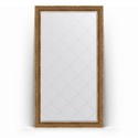 Зеркало с гравировкой в багетной раме Evoform Exclusive-G Floor BY 6371 114 x 204 см, вензель бронзовый