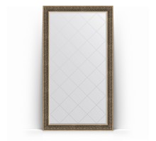 Зеркало с гравировкой в багетной раме Evoform Exclusive-G Floor BY 6372 114 x 204 см, вензель серебряный
