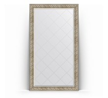 Зеркало с гравировкой в багетной раме Evoform Exclusive-G Floor BY 6374 115 x 205 см, барокко серебро
