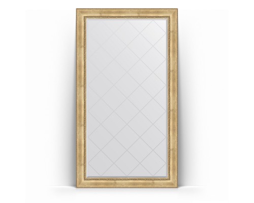 Зеркало с гравировкой в багетной раме Evoform Exclusive-G Floor BY 6378, 117 x 207 см, состаренное серебро с орнаментом