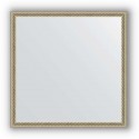 Зеркало в багетной раме Evoform Definite BY 0605 58 x 58 см, витое серебро