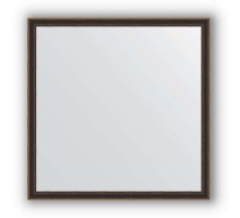 Зеркало в багетной раме Evoform Definite BY 0607 58 x 58 см, витой махагон