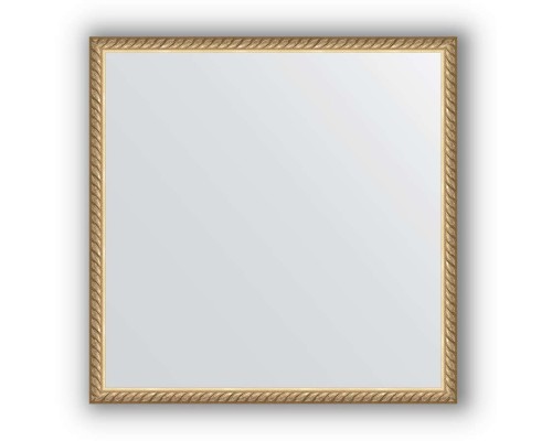 Зеркало в багетной раме Evoform Definite BY 0617 58 x 58 см, витая латунь