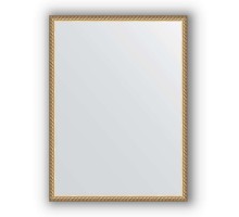 Зеркало в багетной раме Evoform Definite BY 0651 58 x 78 см, витая латунь