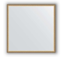 Зеркало в багетной раме Evoform Definite BY 0669 68 x 68 см, витая латунь