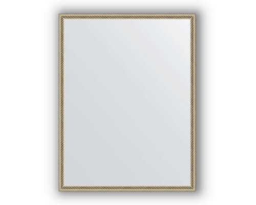 Зеркало в багетной раме Evoform Definite BY 0674 68 x 88 см, витое серебро